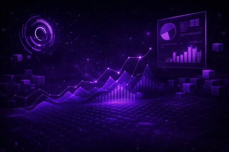 Business intelligence data visualization tools with analytics dashboard, charts and graphs for decision making in 2026